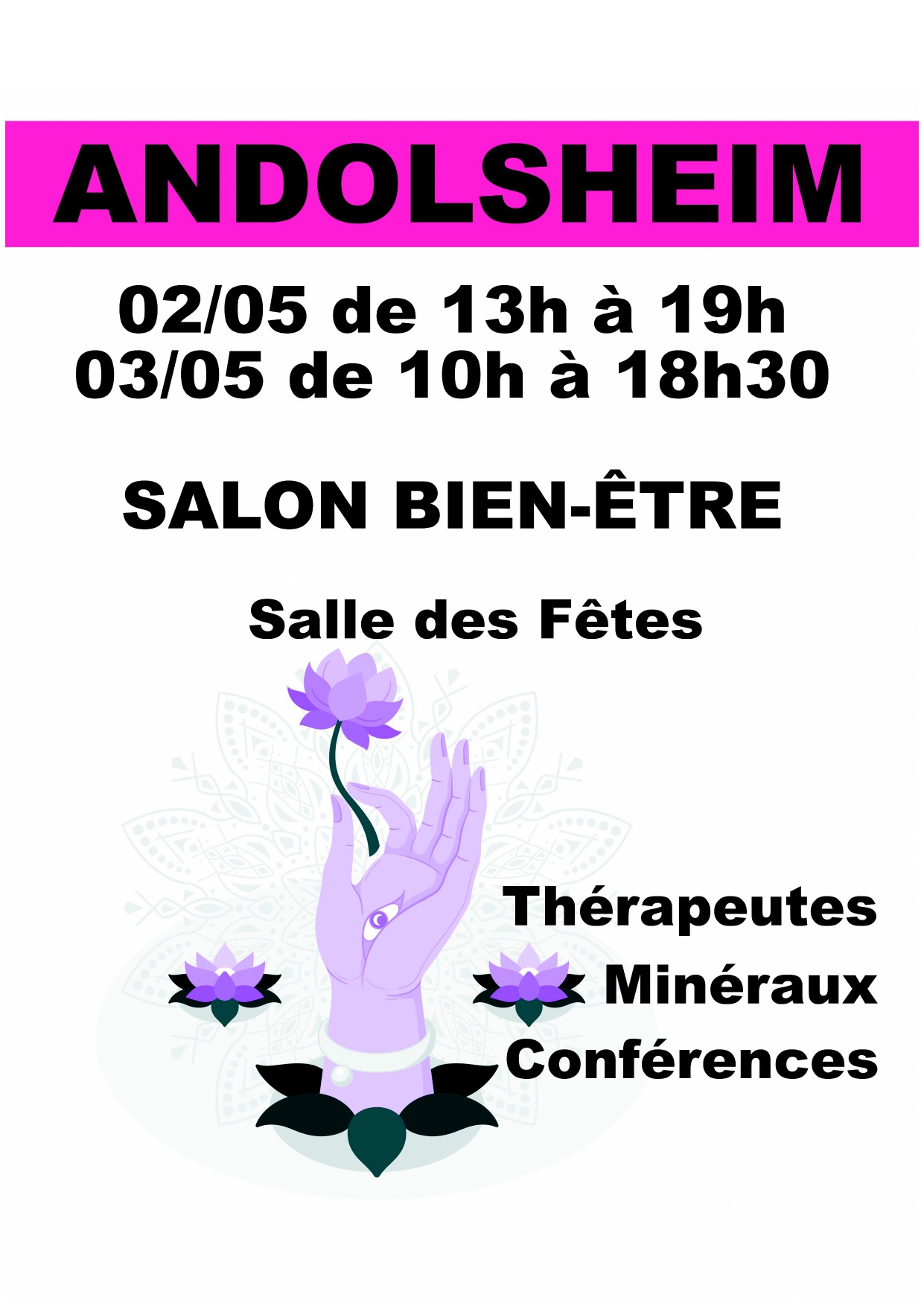 Salon Bien-être: les 2 et 3 mai 2026